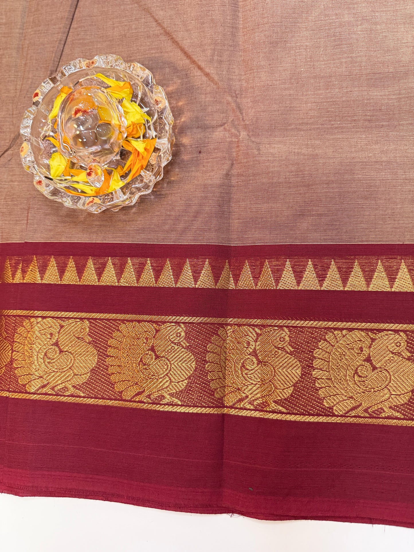 Chettinad Pure Cotton Saree with Zari Border – 80 Count, 20 Colours, 5.5m Length