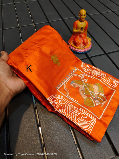 Elegance Redefined: Semi Tussar Silk Saree with Blouse Piece - Only INR 999