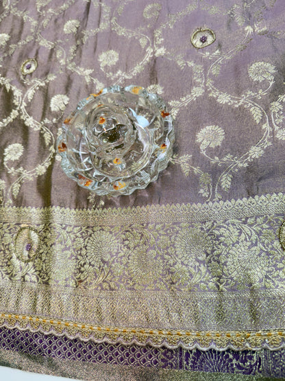 Premium Viscose Silk Saree with Heavy Embroidered Designer Blouse – Wedding and Bridal Wear