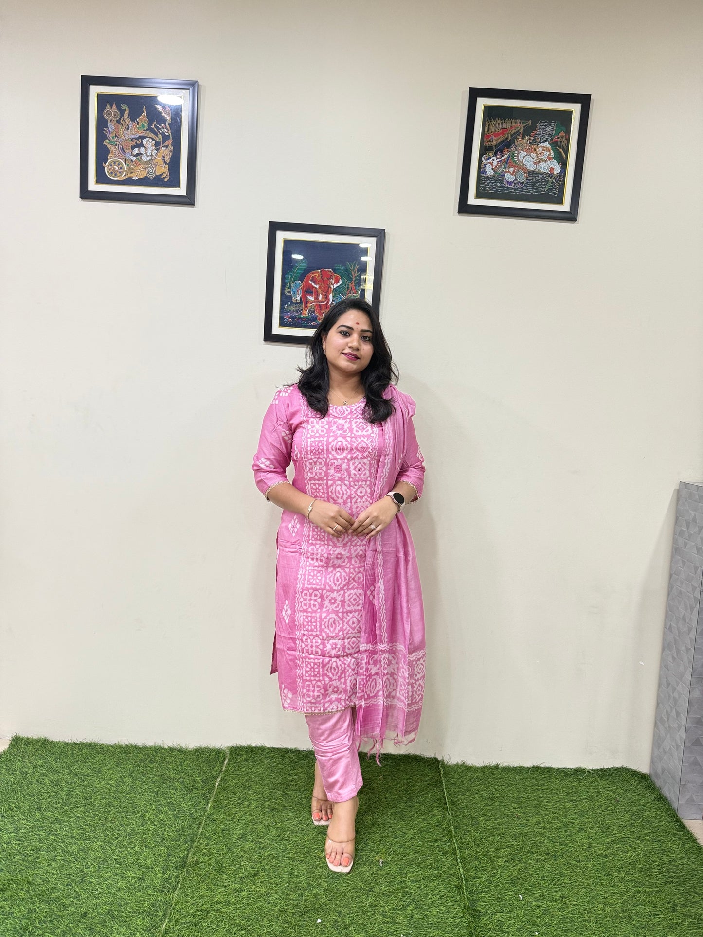 Chanderi Batik Set