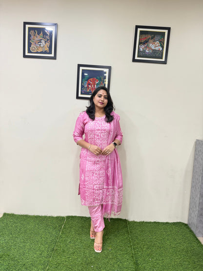 Chanderi Batik Set