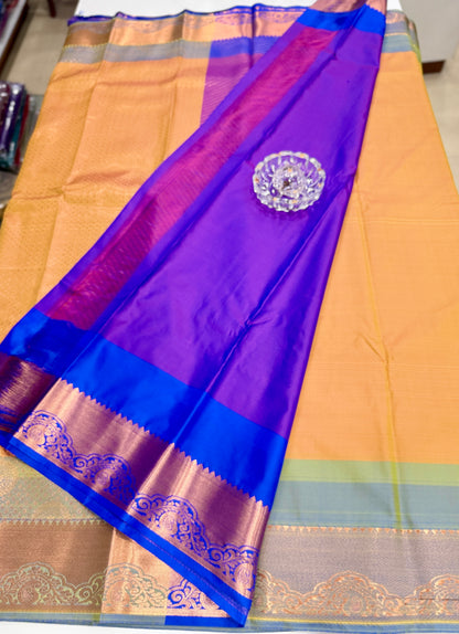 Soft Silk Saree with Traditional Zari Border and All-Over Weaving Design for Women