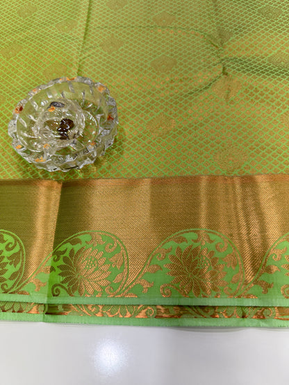 Soft Silk Saree with Traditional Zari Border and All-Over Weaving Design for Women