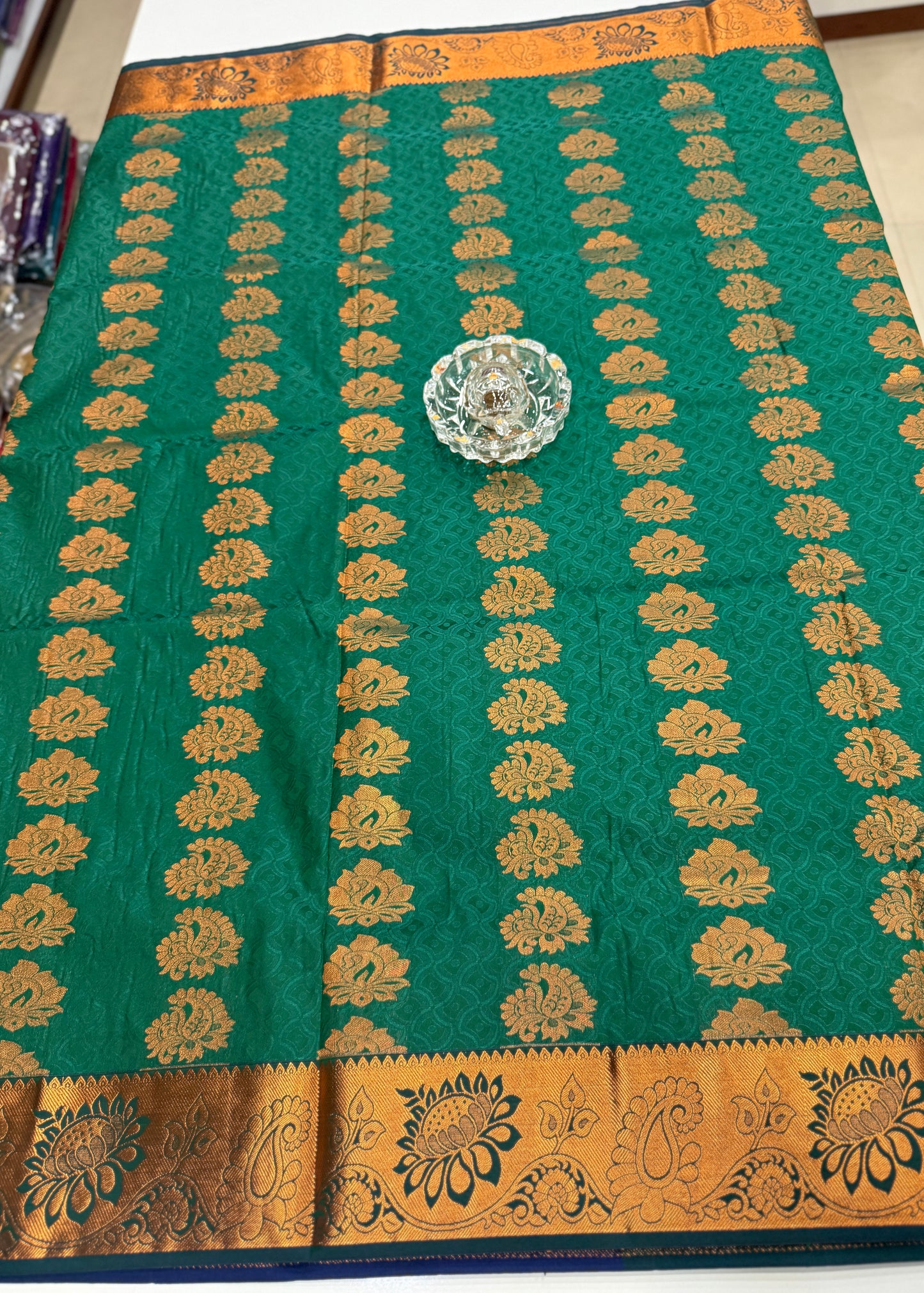 Soft Silk Saree with Cutwork and Stone Embellishments for Women