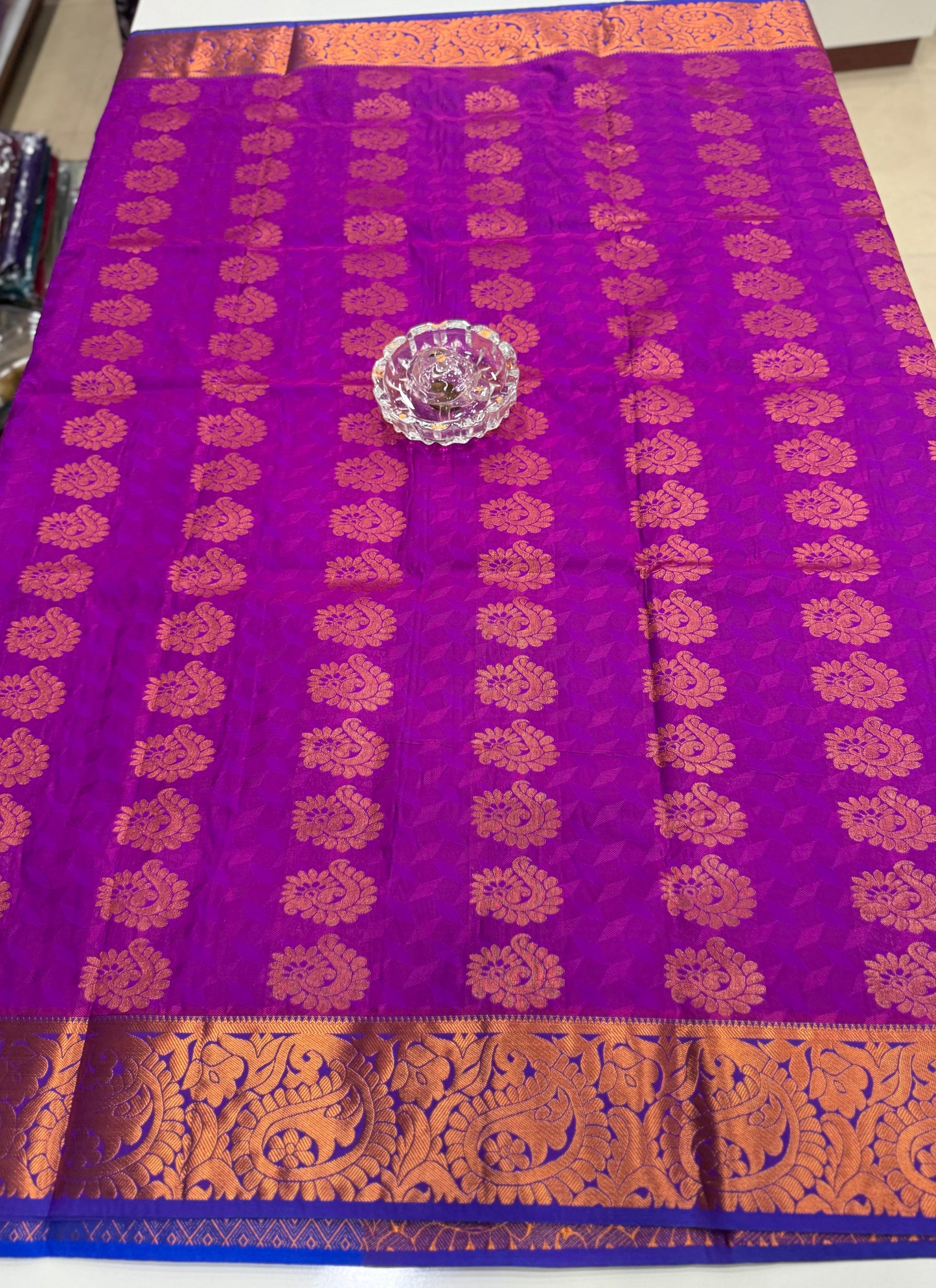 Soft Silk Saree with Cutwork and Stone Embellishments for Women