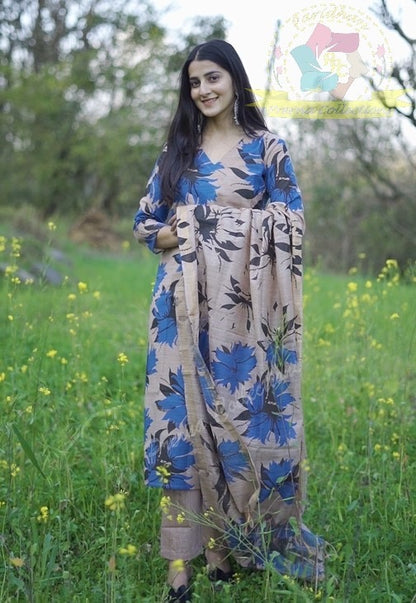 Elegant Cotton Silk Ensemble - Only ₹1799 with Free Shipping