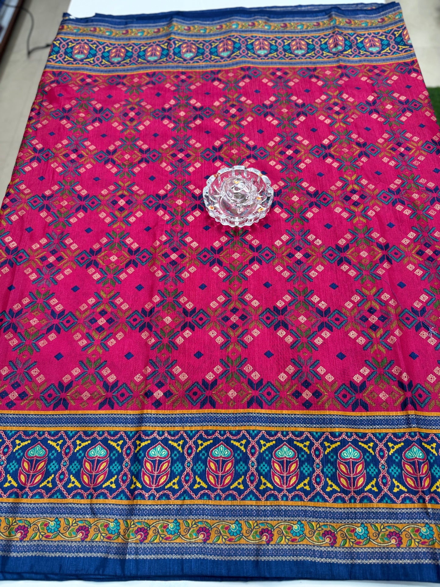 PV Silk Saree with HB Luxury Print and Gloss Finish – Party and Festival Wear Saree for Women