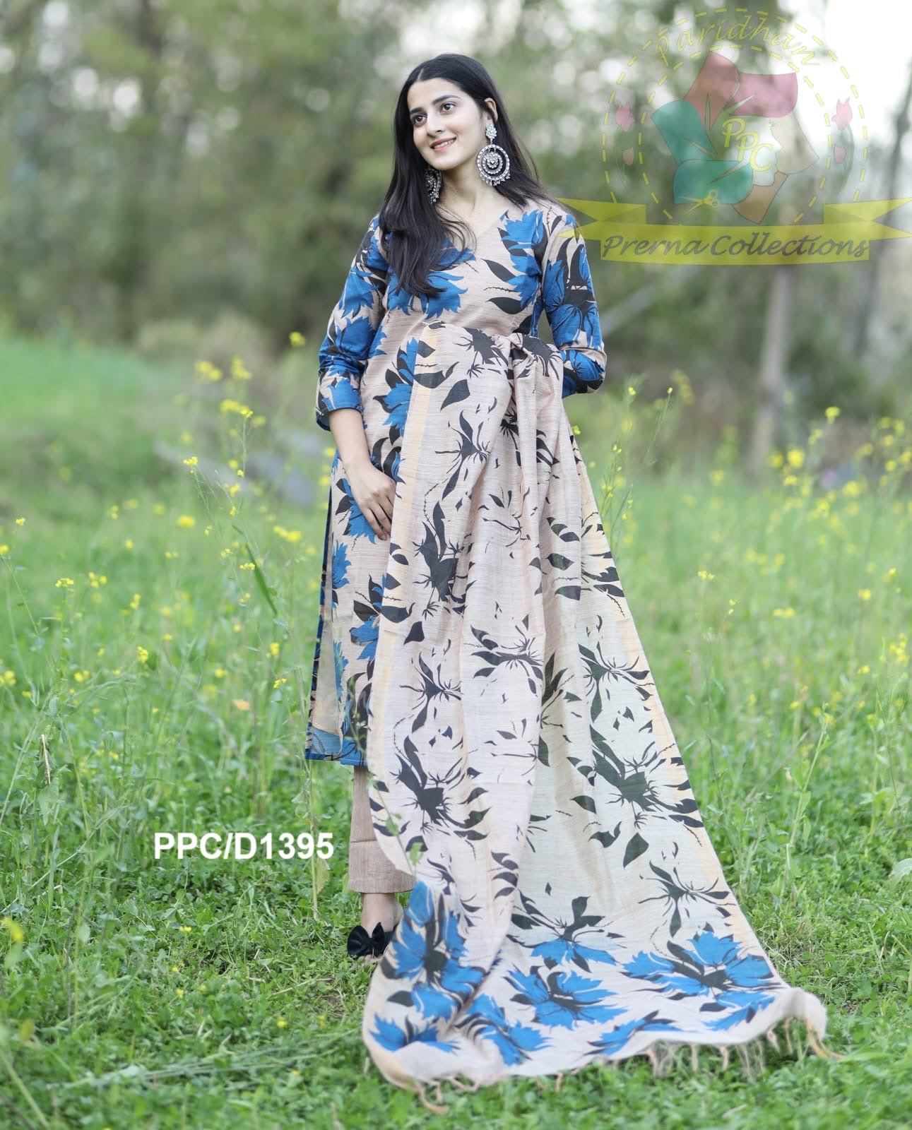 Elegant Cotton Silk Ensemble - Only ₹1799 with Free Shipping