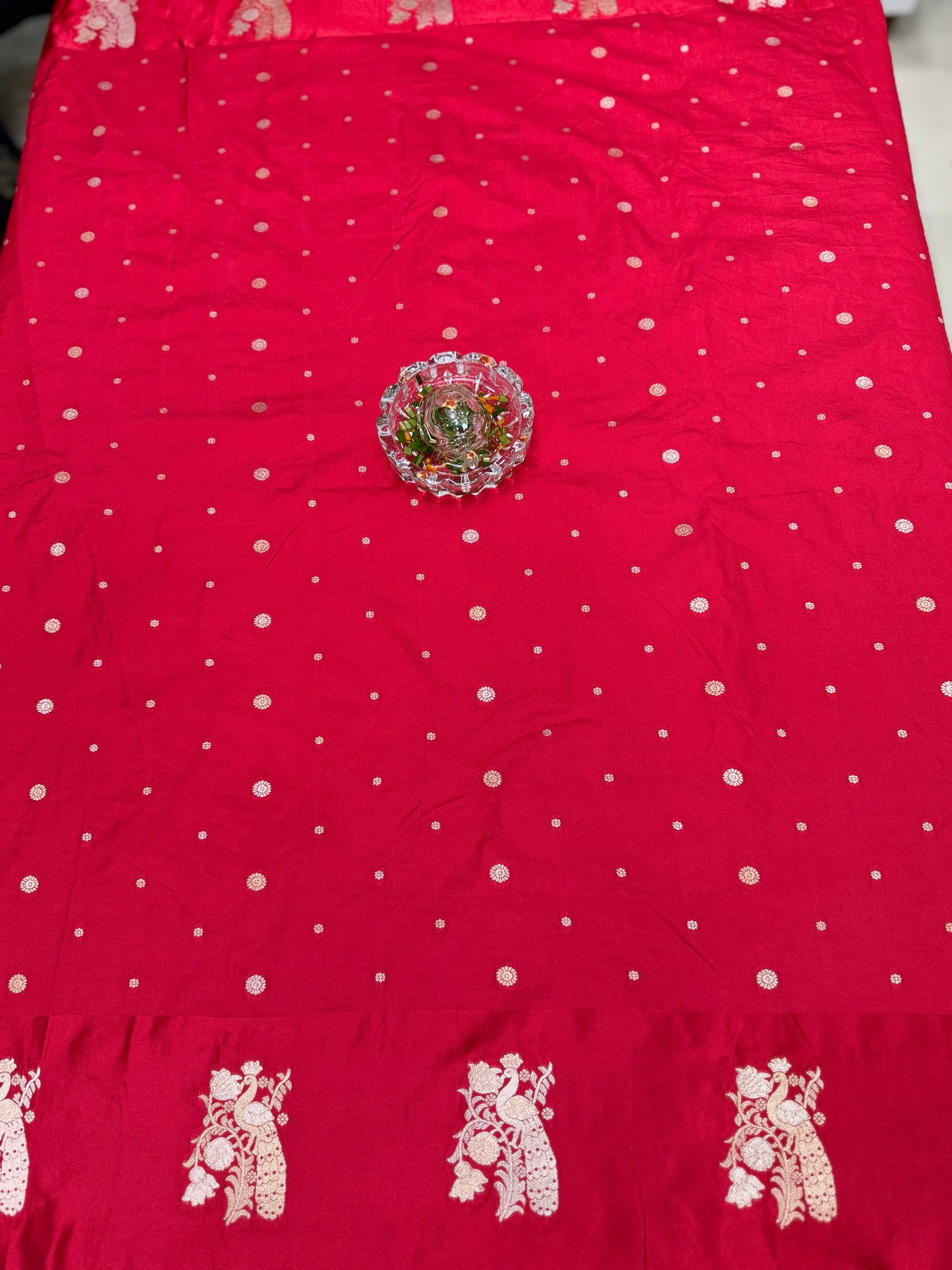 Mashru silk saree with satin border and zari woven design for women