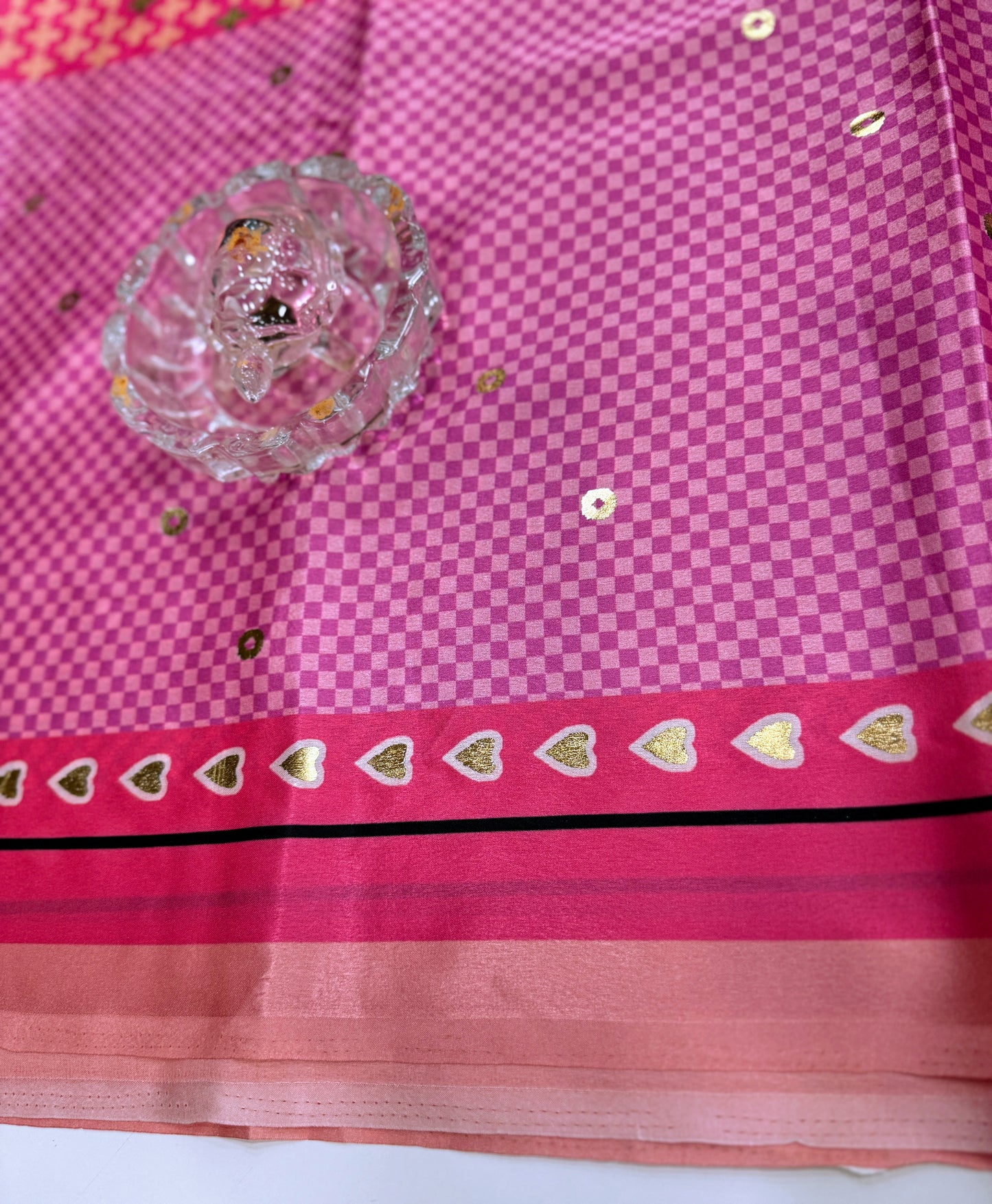 Japan satin saree for women with position print pallu and blouse, soft satin printed saree for festive and casual wear