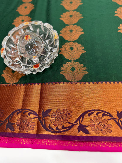 Soft Silk Saree with Cutwork and Stone Embellishments for Women