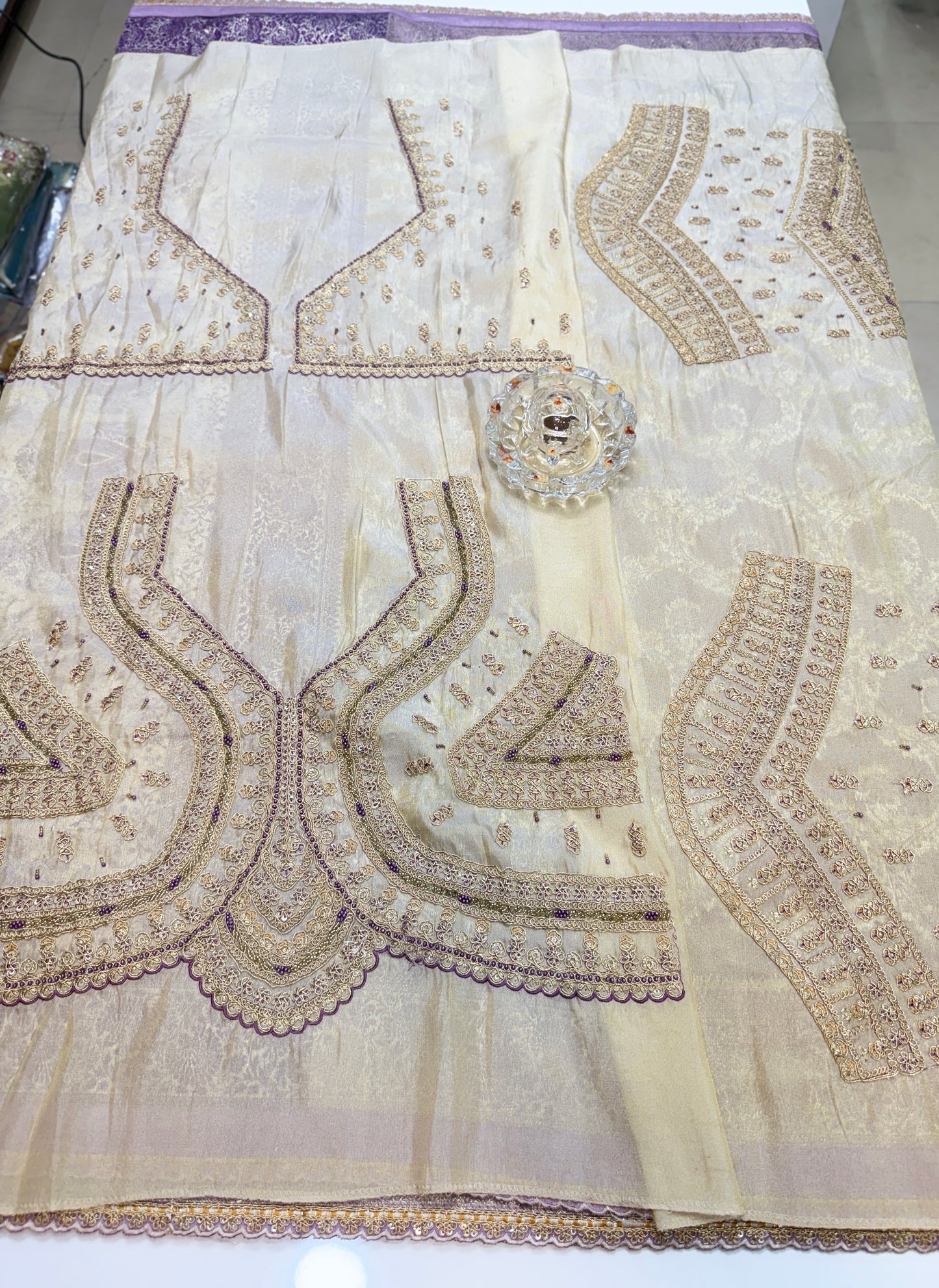 Premium Viscose Silk Saree with Heavy Embroidered Designer Blouse – Wedding and Bridal Wear