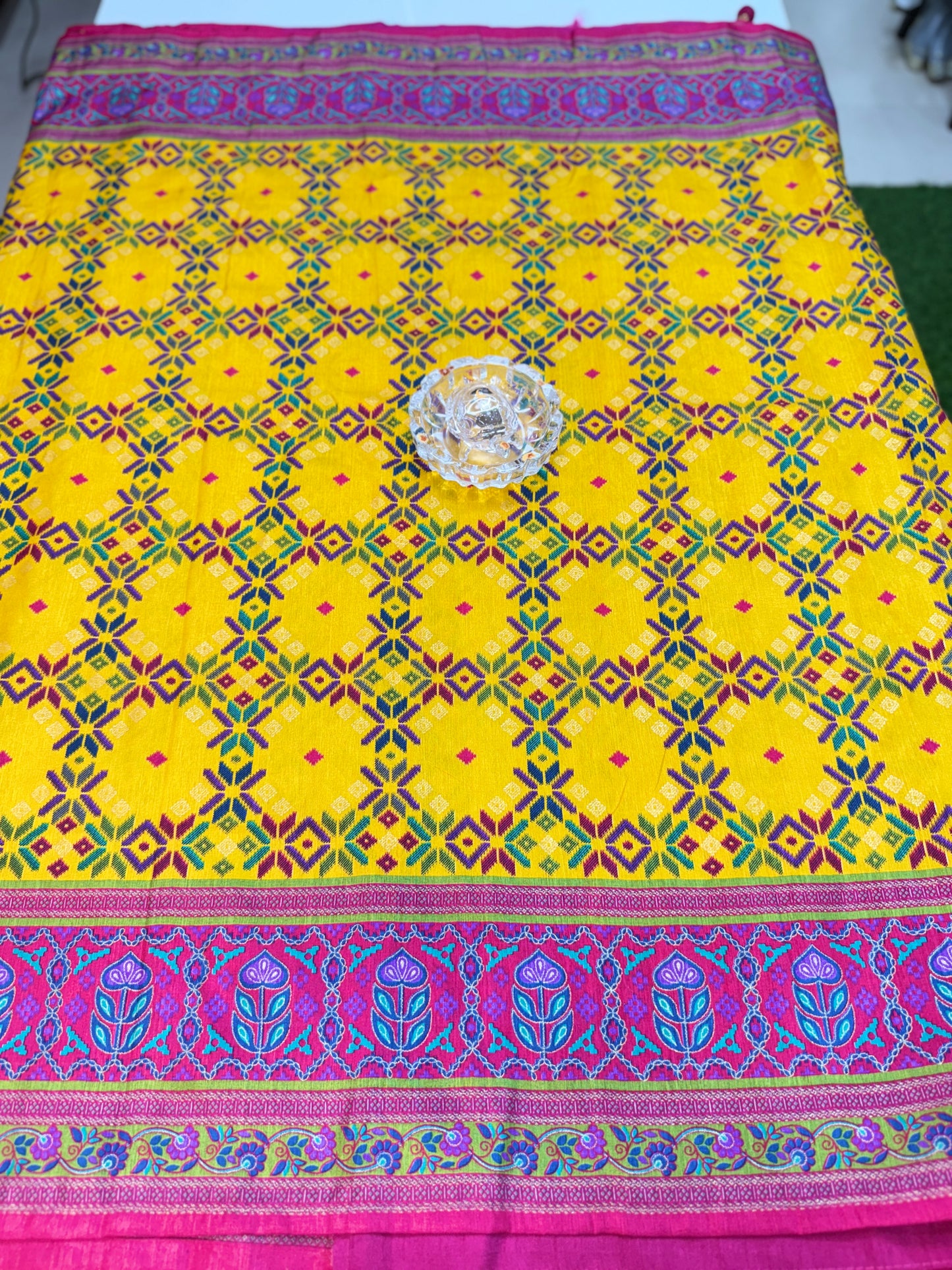 PV Silk Saree with HB Luxury Print and Gloss Finish – Party and Festival Wear Saree for Women