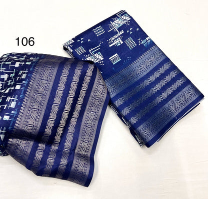 Floral elegance Dola Silk Sarees