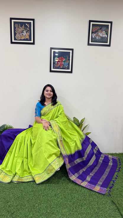 Highly Demanded Eye-Catching Venkatagiri Silk Cotton Sarees