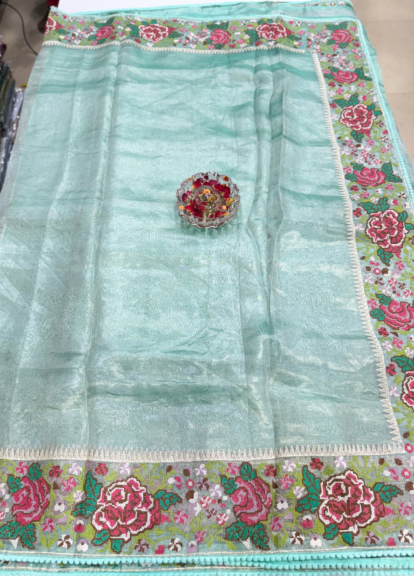 Pure Tissue Paithani Saree with Meenakari Zari Weaving and Silk Mark Certification