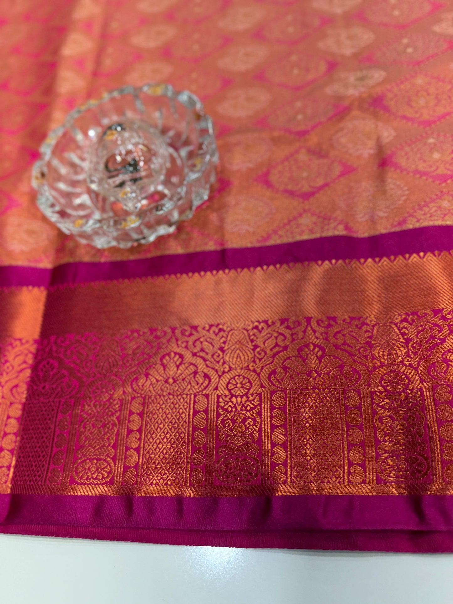 Soft Silk Saree with Traditional Zari Border and All-Over Weaving Design for Women