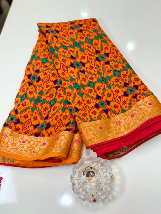Premium Silk Saree with Zari Weaving and Heavy Work Blouse – Women’s Wedding and Festive Saree