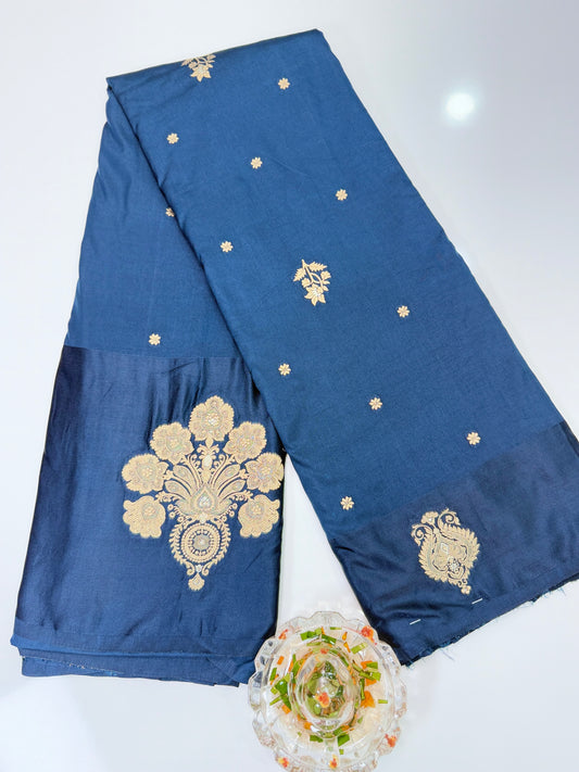 Mashru silk saree with satin border and zari woven design for women