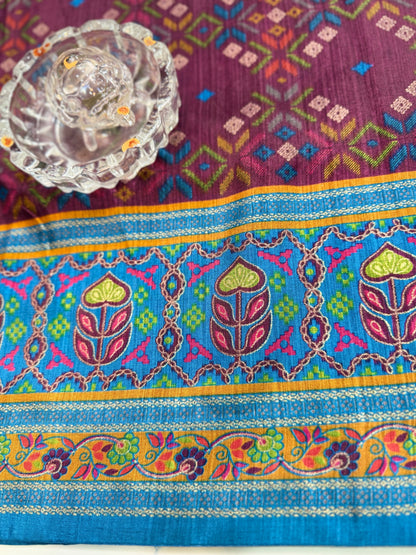 PV Silk Saree with HB Luxury Print and Gloss Finish – Party and Festival Wear Saree for Women