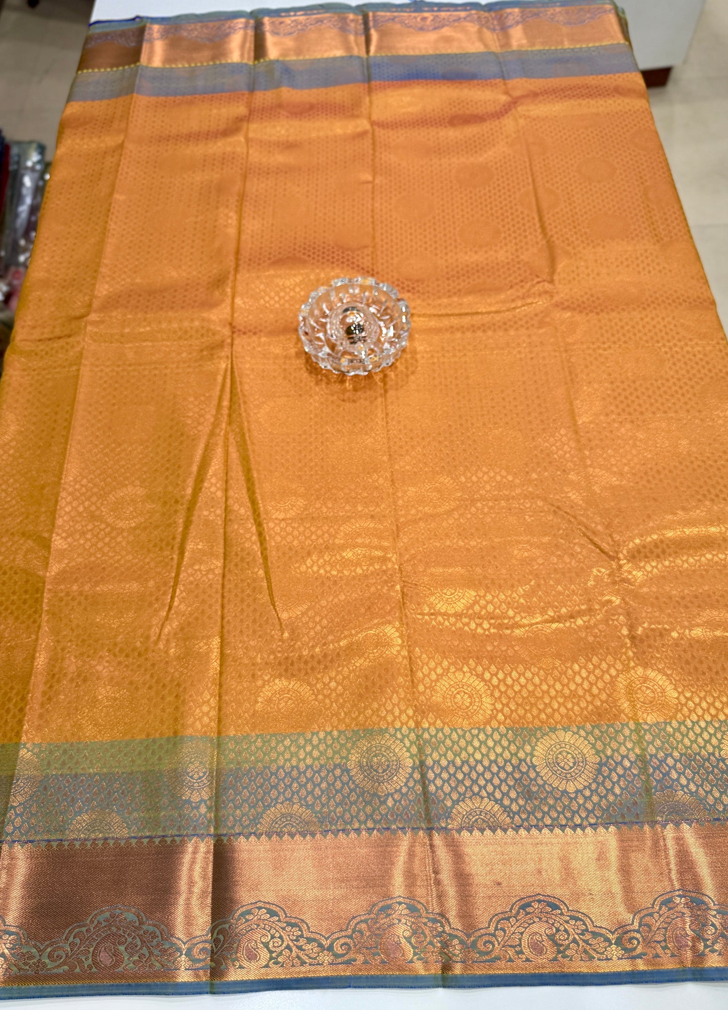 Soft Silk Saree with Traditional Zari Border and All-Over Weaving Design for Women