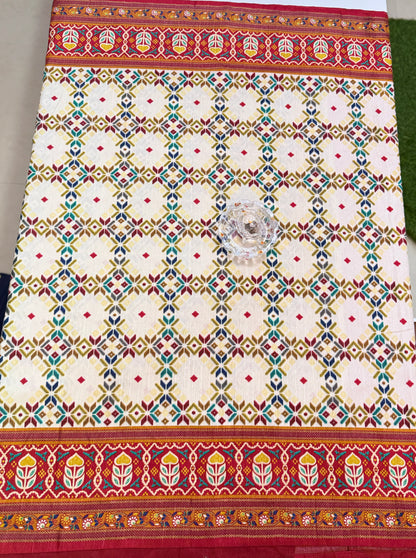 PV Silk Saree with HB Luxury Print and Gloss Finish – Party and Festival Wear Saree for Women