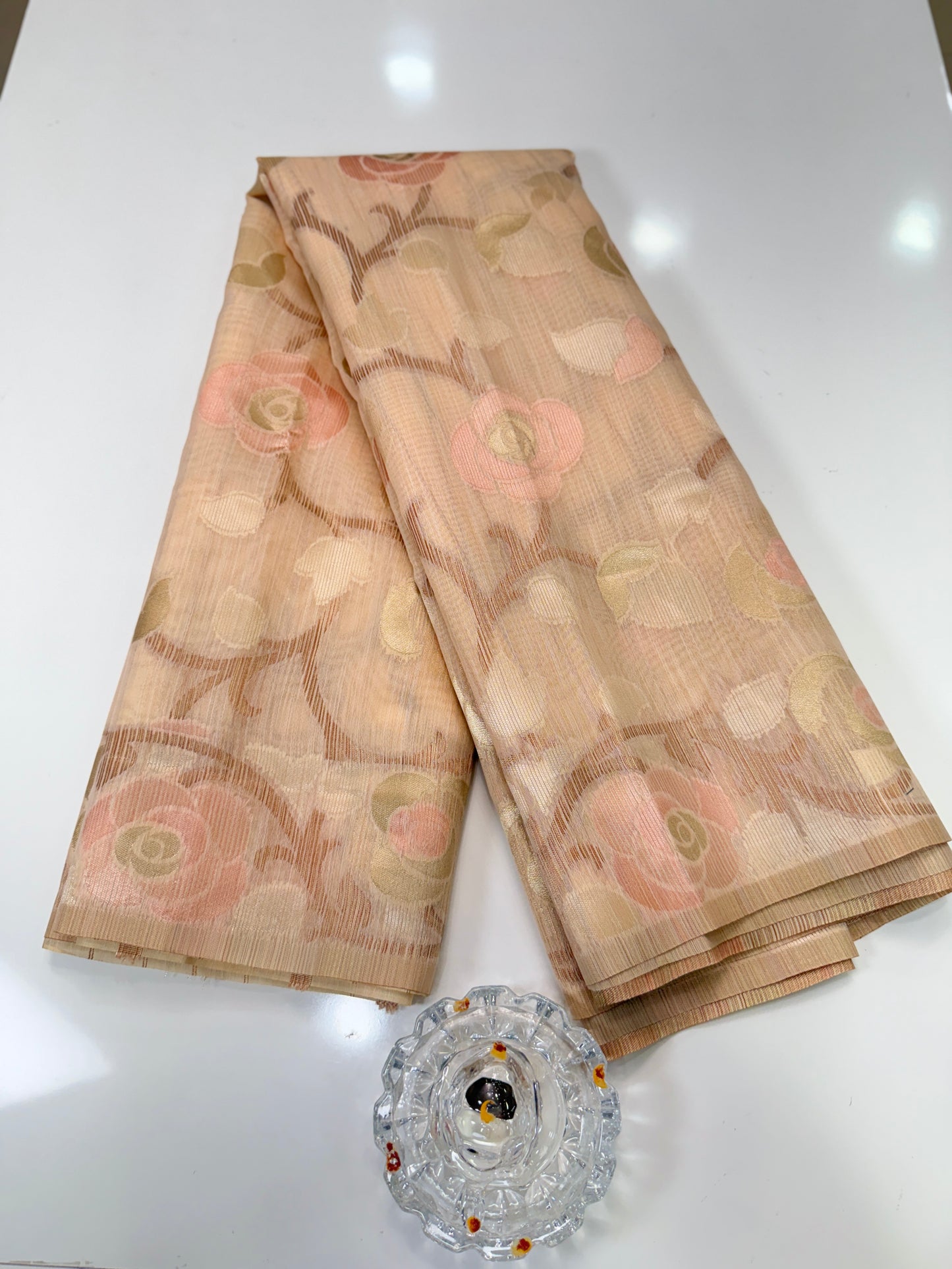 Jamdhani Cotton Saree with Zari Weave and Tassel Pallu – Pastel Festive Wear