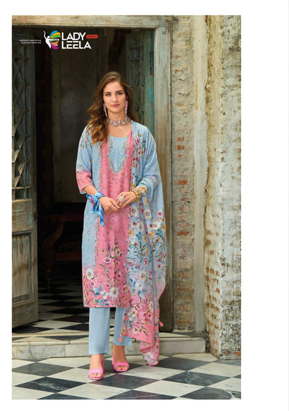 Premium Kurta Pant & Dupatta Set Summer Pastels