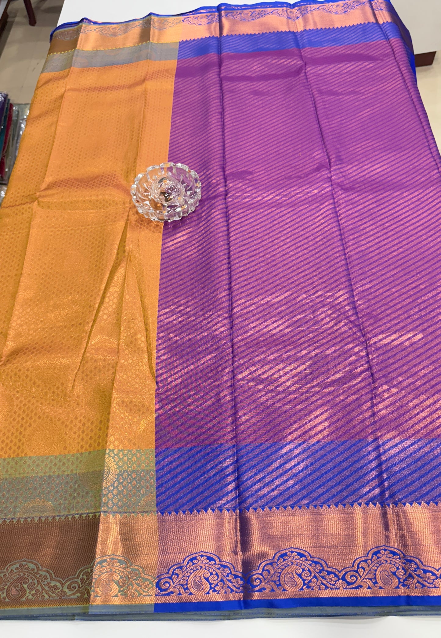 Soft Silk Saree with Traditional Zari Border and All-Over Weaving Design for Women