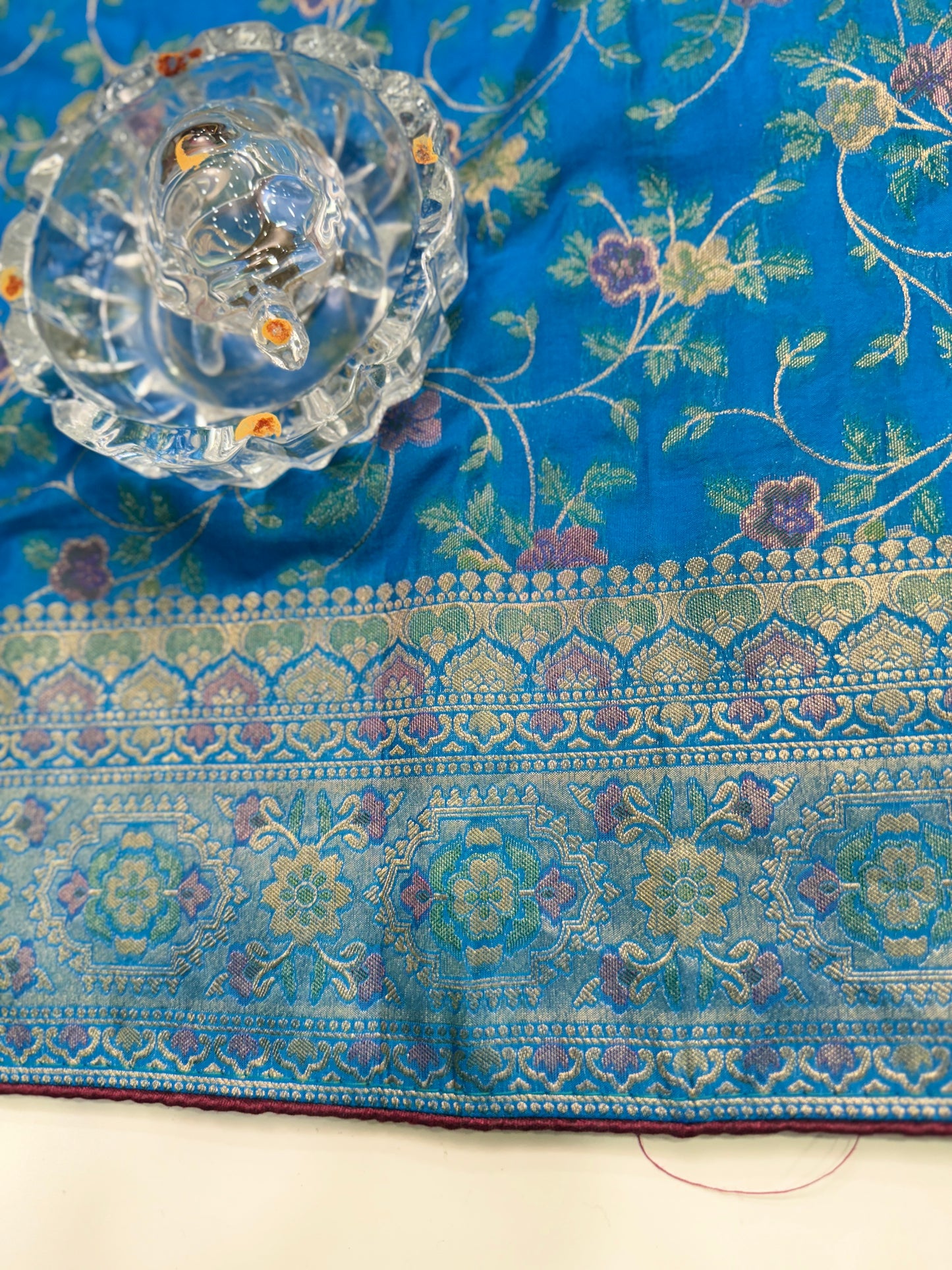 Soft Makhmal Silk Saree with 11-Shade Meenakari Weaving and Grand Pallu – Heritage Wedding Saree for Women