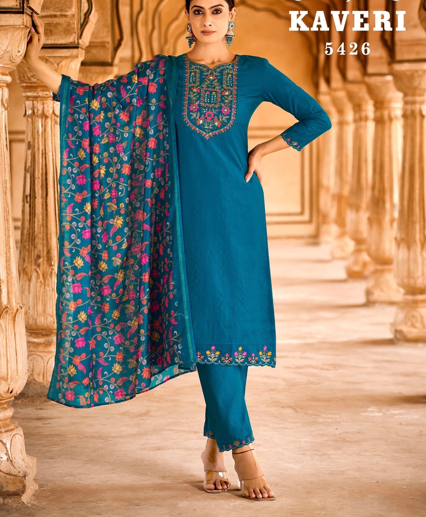 Kaveri by Rangoon Viscose embroidery
