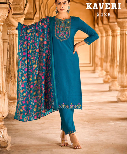 Kaveri by Rangoon Viscose embroidery