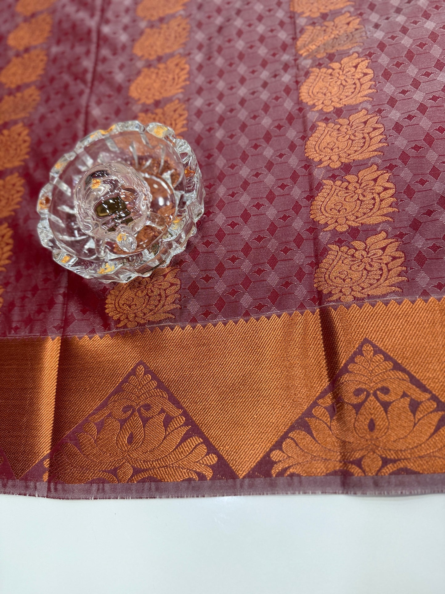 Butti Embossed Soft Silk Saree with Rich Pallu and Matching Blouse – Festive & Wedding Wear for Women