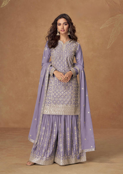Chinnon Silk XL Size 3-Piece Suit Set with Dupatta – Rushika Collection Ethnic Wear for Women