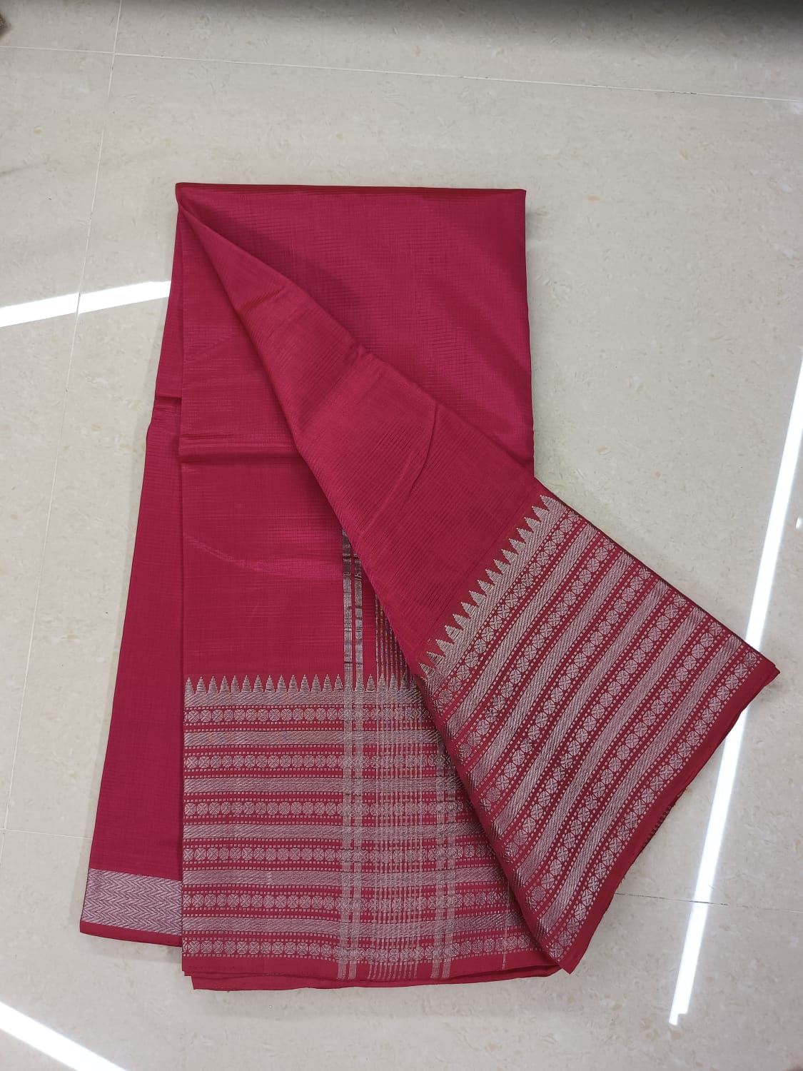 Mangalgiri Pure Pattu Handloom Silk Saree with Blouse