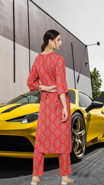 Digital Ethnic Printed Kurta with Pant