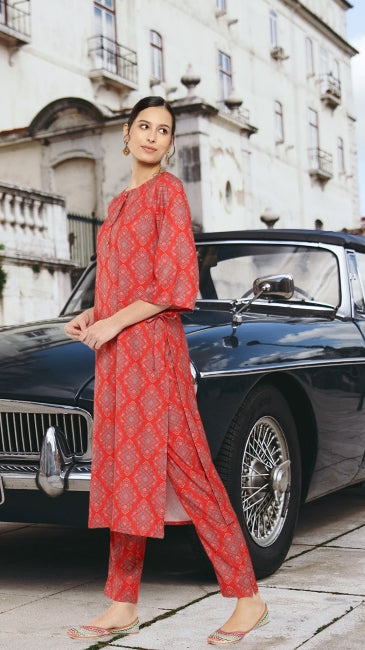 Digital Ethnic Printed Kurta with Pant