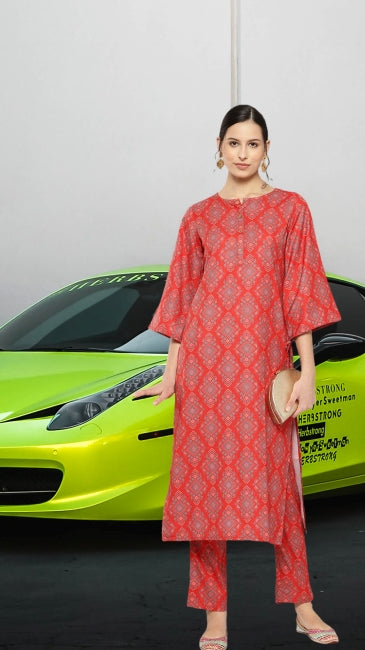 Digital Ethnic Printed Kurta with Pant