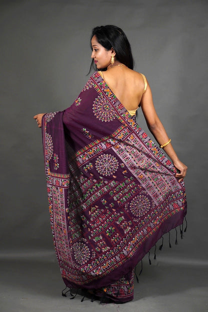 CK Madhubani Print Saree - Mani's Fashions