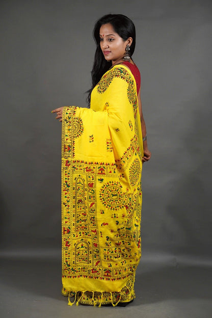 CK Madhubani Print Saree - Mani's Fashions