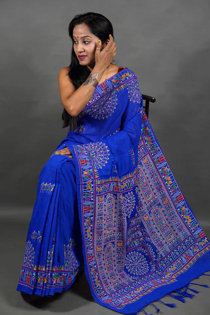 CK Madhubani Print Saree - Mani's Fashions