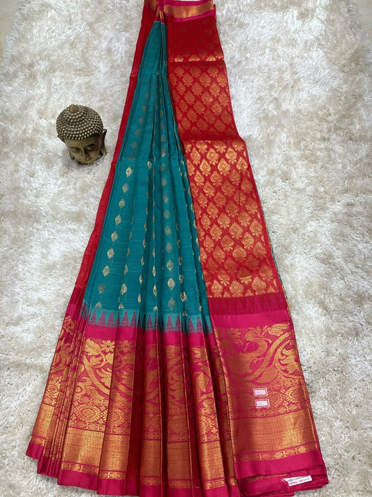 Exclusive Mangalgiri Pattu Saree - Mani's Fashions