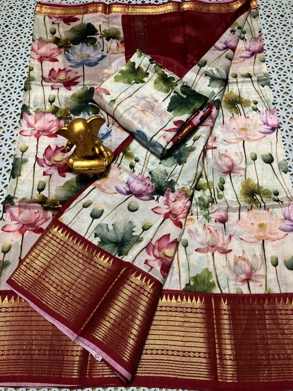 Premium Mangalgiri Pattu Saree - Mani's Fashions