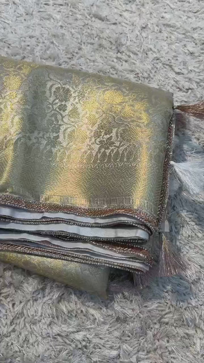 Banarasi Kanjivaram Tissue Silk Saree - NO COD for this product