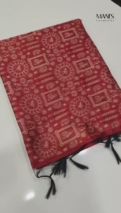 Regal Charm: Banglori Handloom Silk Saree Ensemble