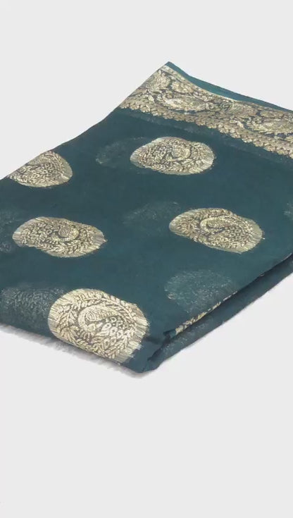 Pure Viscose Georgette Sarees