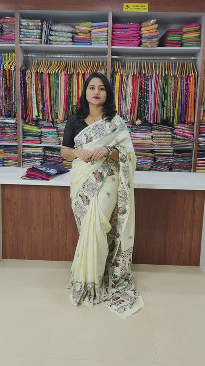Elegance Redefined: Semi Tussar Silk Saree with Blouse Piece - Only INR 999