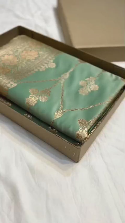 Exquisite Banarasi Mashru Silk Saree