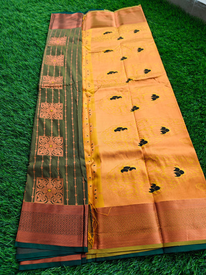 Regal Revarie Dharmavaram Style Meena Soft Silk Sarees
