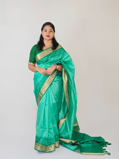Timeless Elegance: Exquisite Semi Raw Silk Saree